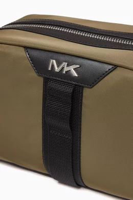 Buy Michael Kors Green Brooklyn Toiletry Bag For Men Online Ounass Saudi