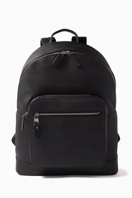 Buy Michael Kors Black Commuter Backpack in Pebbled Leather For Men Online Ounass Saudi