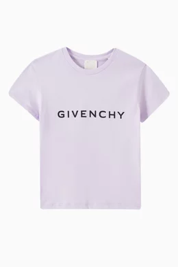 Buy Givenchy Purple Logo T shirt in Cotton For Girls Online Ounass Saudi