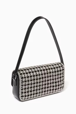 【送料&関税込】self-portrait Rhinestone Chainmail Baguette Self-Portrait Rhinestone Chainmail Baguette Bag | Lyst