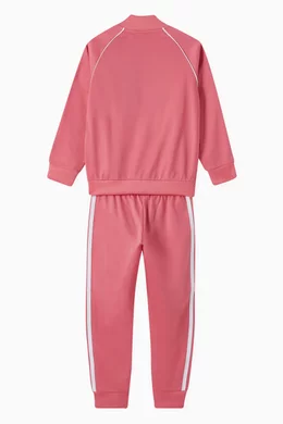 Pink adidas tracksuit girls top