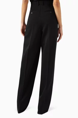 パンツ SAINT LAURENT Woman Pants Black 795352Y04EP 1441 SAINT LAURENT Twill straight-leg pants | NET-A-PORTER