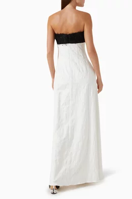 Buy ANNA QUAN Black Quilla Feather Maxi Dress in Cotton For Women Online |  Ounass Saudi
