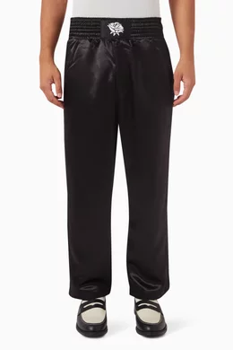 Satin joggers mens outlet