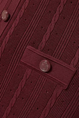 Buy SANDRO Burgundy Slit Maxi Dress in Viscose blend For Women Online Ounass Saudi