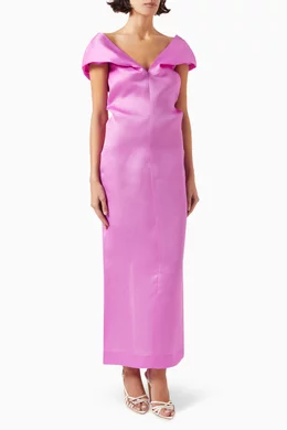 khaite purple dress Mags silk minidress in purple - Khaite