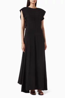 knee length dresses for ladies Hedy Maxi Dress Black main image 1