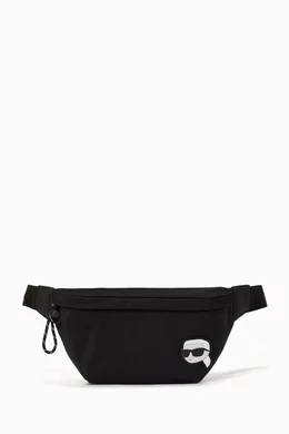 Buy KARL LAGERFELD Black K Ikonik 2.0 Belt Bag in Nylon For Men Online Ounass Saudi