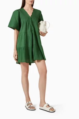 sea new york green dress Claude L/S Dress L / Cream | Women main image 0