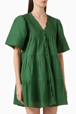 Buy Sea New York Green Renata Mini Dress in Cotton For Women Online |  Ounass Saudi