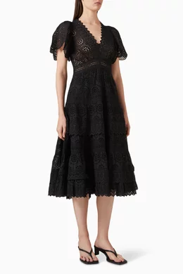 Lainey Lace Midi Dress