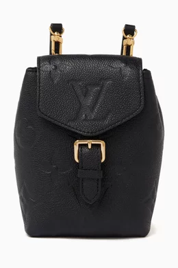 Louis vuitton small backpack black top
