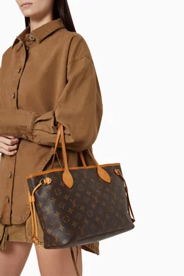Buy Louis Vuitton Pre-Loved Brown Neverfull PM Tote Bag in