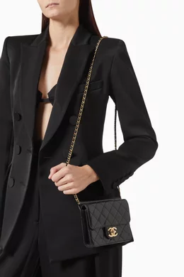 Buy Chanel Pre-Loved Black Quilted Classic Square Mini Flap Bag in