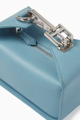 Buy Bally Blue X-Small B-Hook Mini Bag in Leather For Women Online