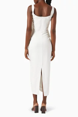 Buy Paris Georgia White Micah Embroidered Corset Dress For Women Online |  Ounass Saudi