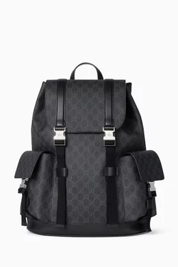 Buy Gucci Grey GG Backpack in Canvas For Men Online Ounass Saudi