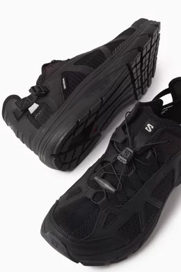 Buy Salomon Black Techsonic Sneakers in Mesh For Women