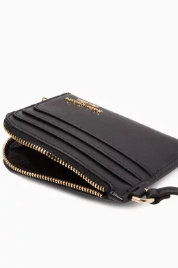 Buy Kate Spade New York Black Devin Coin Card Case in Saffiano