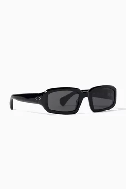 Buy Port Tanger Black Mektoub Sunglasses in Acetate For Men