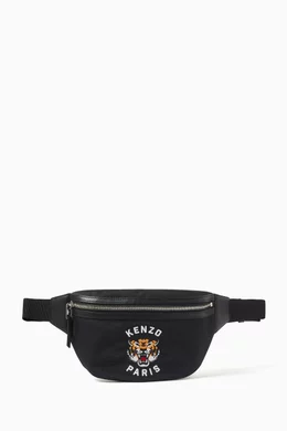 Buy KENZO Black Varsity Logo Belt Bag For Men Online | Ounass Saudi