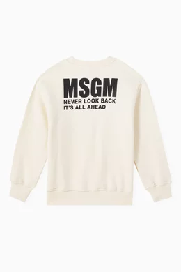 Msgm logo sweatshirt clearance