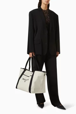 【関税&送料込】Balenciaga Sand Canvas Large Biarritz Shoppi 関税&送料込】Balenciaga Sand Canvas Large Biarritz Shoppi
