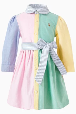 Polo ralph lauren colour block shirt dress shop