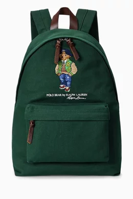 Buy Polo Ralph Lauren Green Polo Bear Backpack in Canvas For Men Online Ounass Saudi
