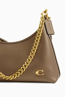 Buy Coach Brown Juliet Shoulder Bag in Glovetanned Leather For