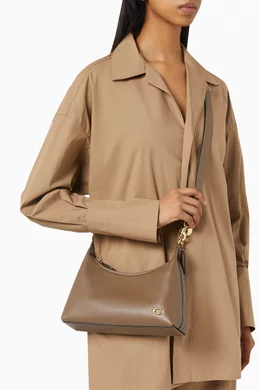 Buy Coach Brown Juliet Shoulder Bag in Glovetanned Leather For
