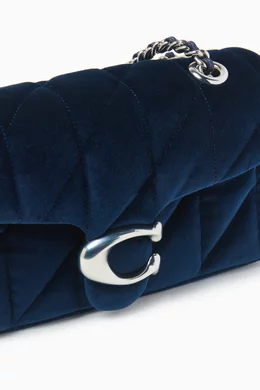 Buy Coach Blue Tabby 20 Quilted Shoulder Bag in Velvet For Women Online Ounass Saudi
