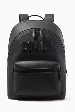 HOT Coach Charter Backpack Black Leather Coach Backpack