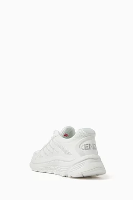 Buy KENZO White Pace Sneakers in Mesh For Men Online