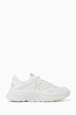 Buy KENZO White Pace Sneakers in Mesh For Men Online