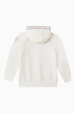 Buy Escada White Logo embroidered Hoodie For Girls Online Ounass Saudi