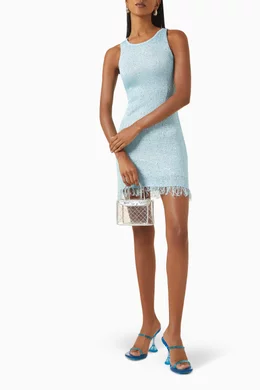 asta resort blue mini dress Asta Resort Natalia Mini Baia Blue Sequin main image 0