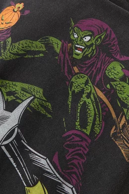 Buy Kith Black x Marvel Green Goblin Vintage T-shirt in