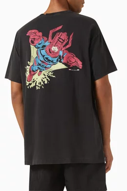 Buy Kith Black x Marvel Galactus Vintage T-shirt in Cotton