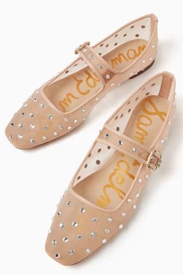 Buy Sam Edelman Pink Michaela Crystal-embellished Mary Jane