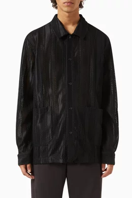 Kith Ladder Stitch Suede Overshirt