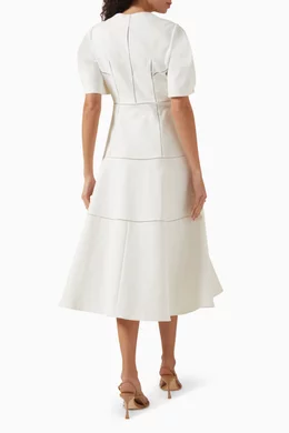 amory denim midi dress Angel EYES Denim MIDI Dress *FS L / Denim