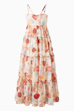 Buy Marlo Kids Red Holiday Maxi Dress For Girls Online | Ounass Saudi