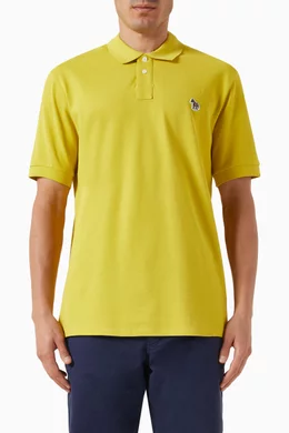 Buy PS Paul Smith Yellow Zebra Polo Shirt in Cotton For Men Online Ounass Saudi