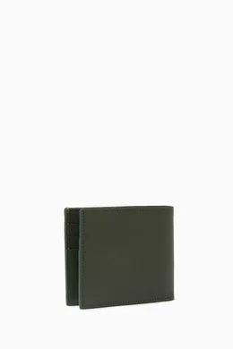 Buy Paul Smith Green Compact Bifold Wallet in Leather For Men