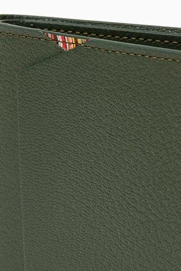 小物 Paul Smith Compact Wallet Green Leather Buy Paul Smith Green Compact Bifold Wallet in Leather For Men