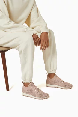 スニーカー JIMMY CHOO Women Sneakers VELES ITBSTONE Pink Pink 'Veles' sneakers Jimmy Choo - Magic Speed Womens