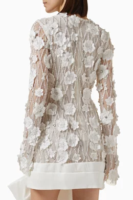 rachel gilbert bow mini dress Rachel Gilbert Lavina Strapless Bow Thigh-Slit Mini Dress