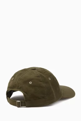 Buy Drakes Green Via Ferrata Baseball Cap in Moleskin Cotton For