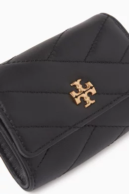 Buy Tory Burch Black Mini Kira Chevron Flap Wallet in Leather For Women Online Ounass Saudi